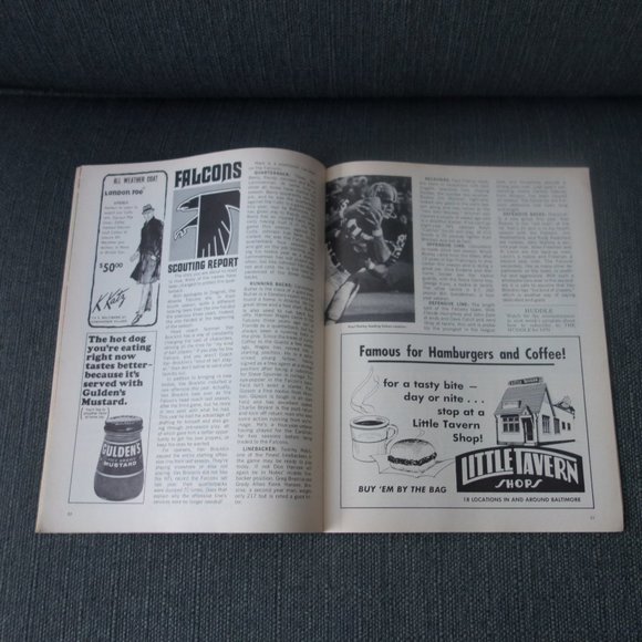 Baltimore Colts vs Atlanta Falcons Memorial Stadium November 30 1969 Program - Picture 8 of 14